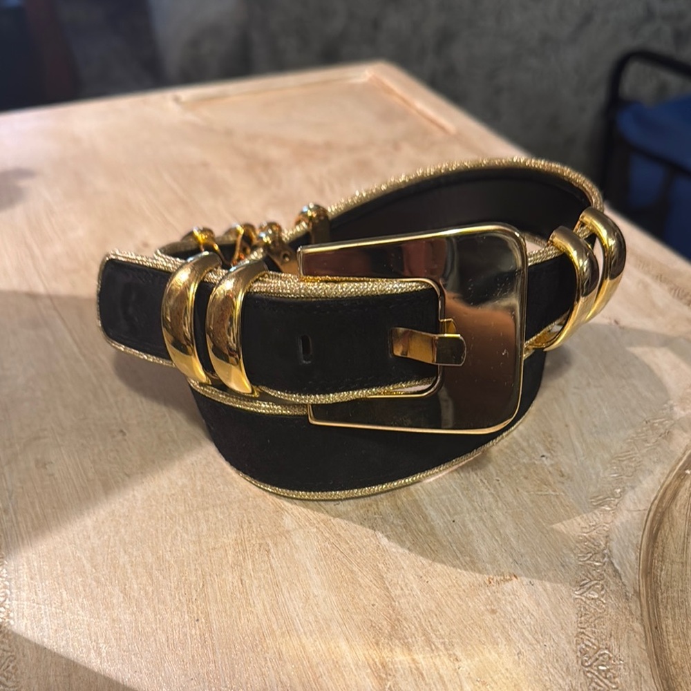 Escada Black and Gold Women's Belt